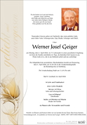 Werner Josef Geiger